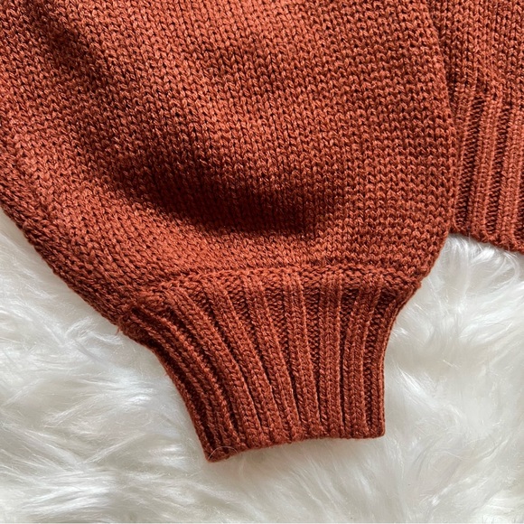 New! WeWoreWhat Off Shoulder Chunky Cozy Stitch Sweater - Picture 8 of 11
